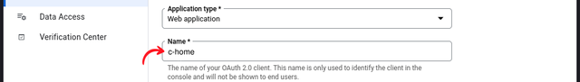 Client type name