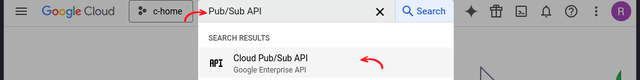 Search Pub/Sub