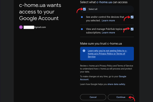 Select access